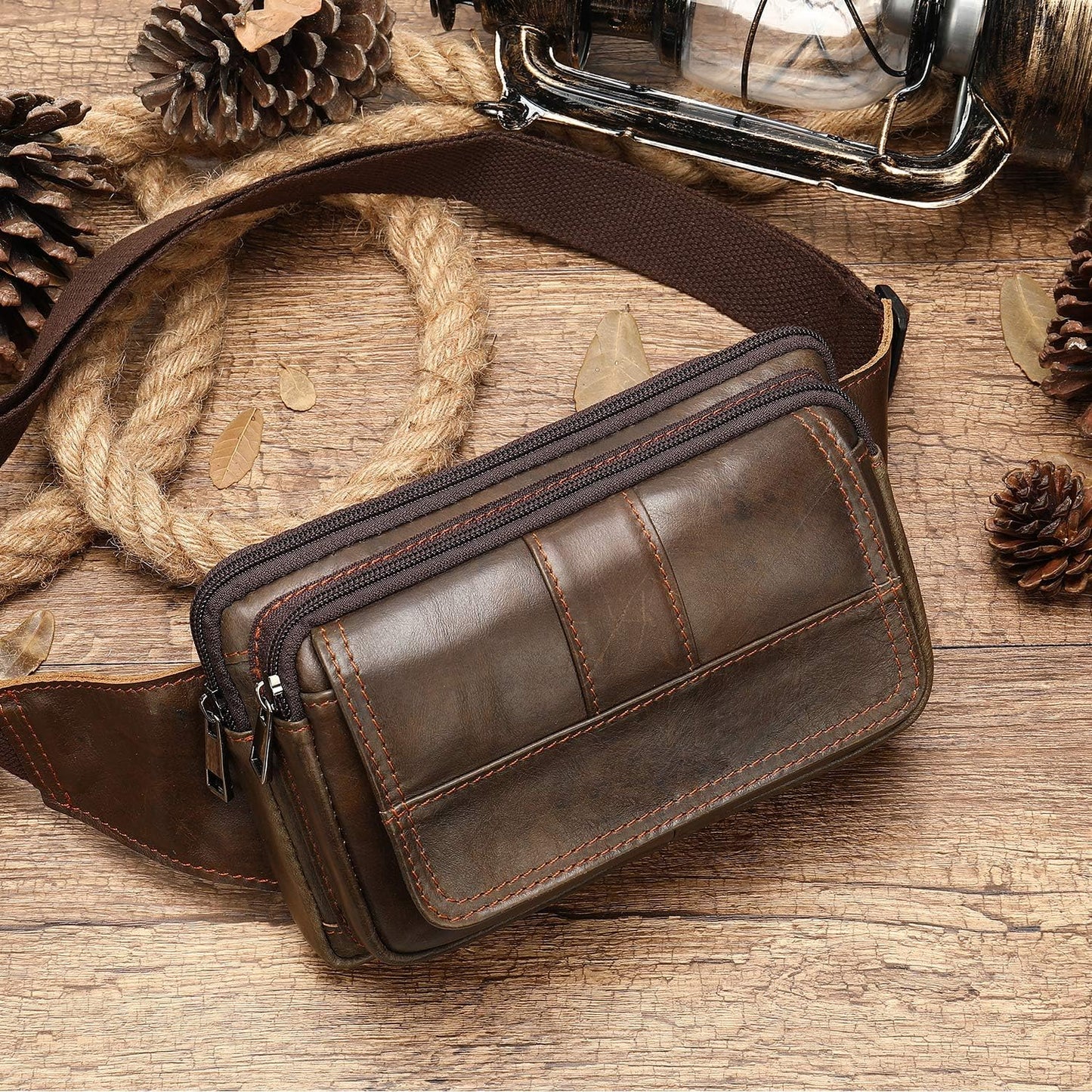 Leather Fanny Pack & Sling