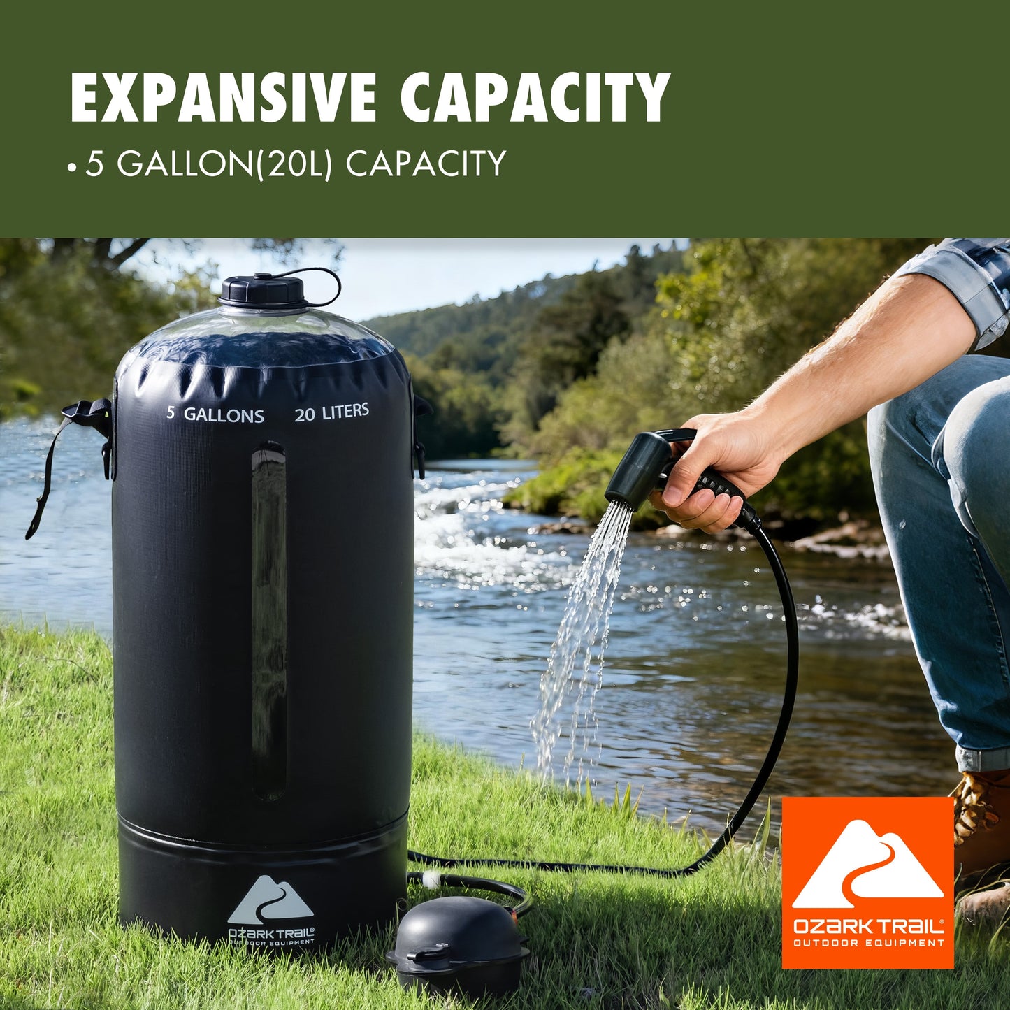 5 Gallon Portable Pump Shower