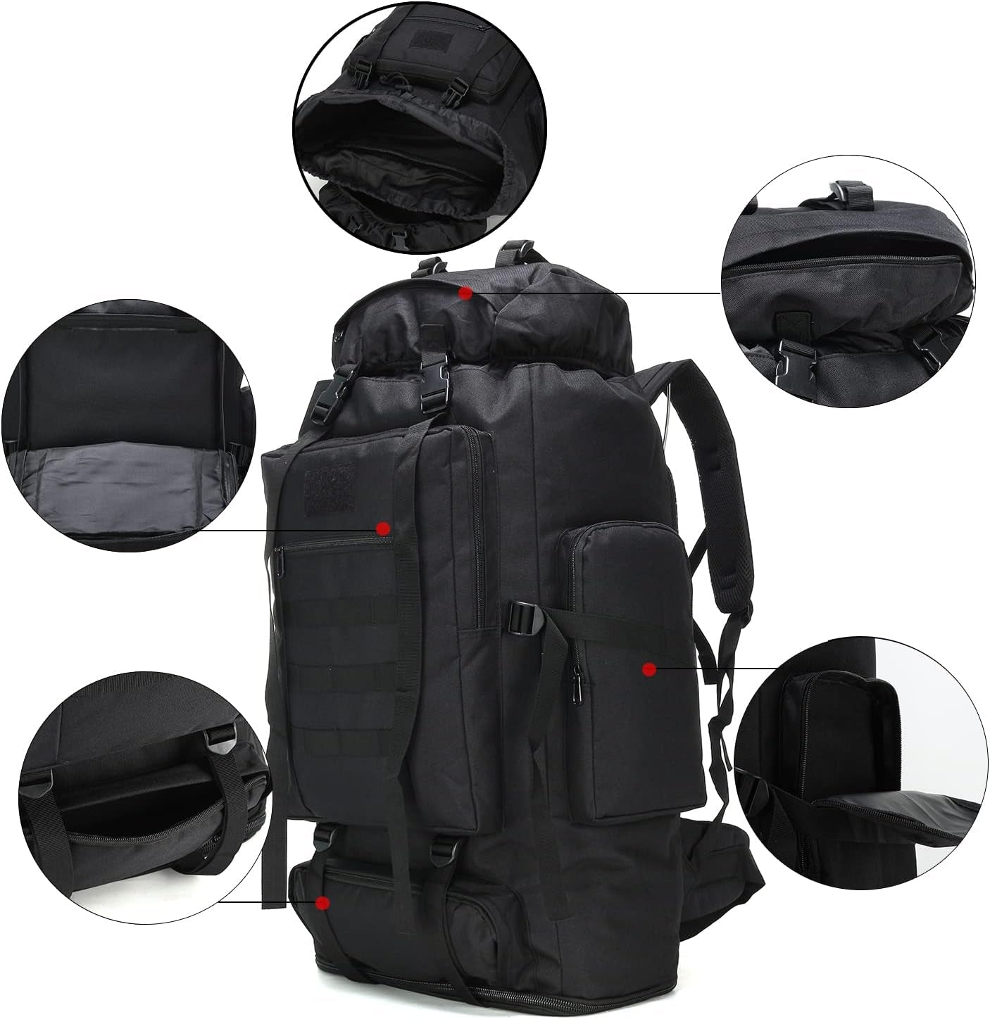 70L/100L Molle Camping Assault Pack