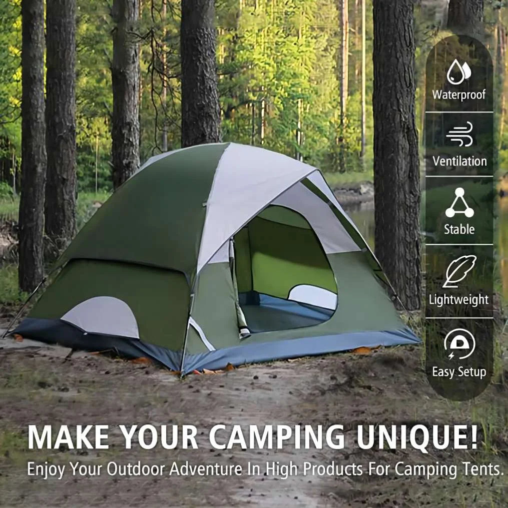 Lightweight Waterproof 2-Person Camping Tent - Perfect for Outdoor Adventures, Only 5 lbs!