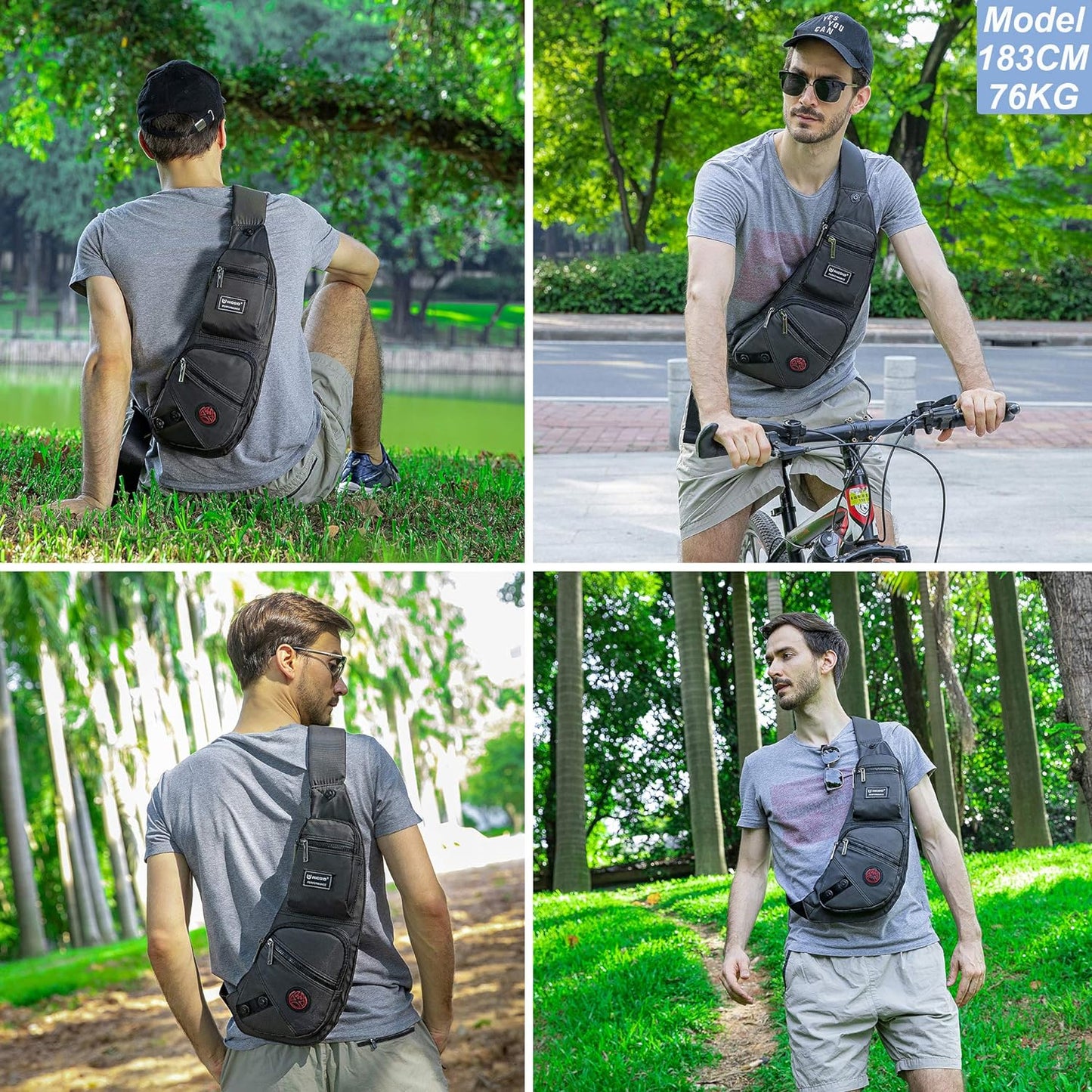 Versatile Crossbody Chest Bag for Hands-Free Convenience