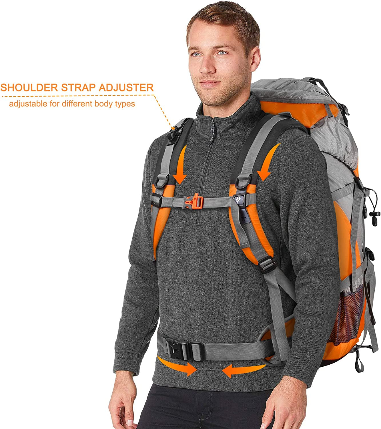 Ultimate 50L Hiking Backpack with Waterproof Rain Cover - Perfect for Adventures!