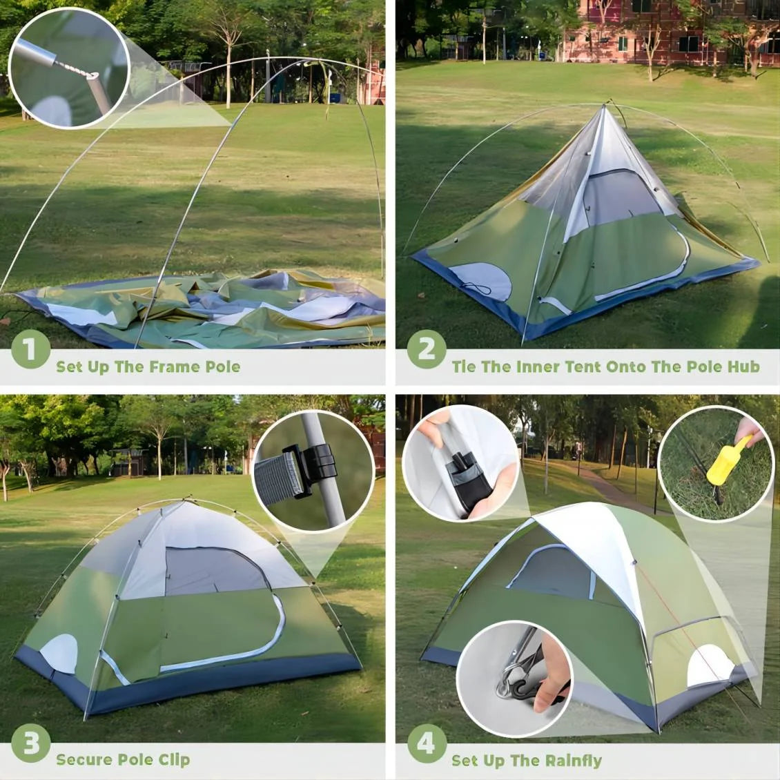 Lightweight Waterproof 2-Person Camping Tent - Perfect for Outdoor Adventures, Only 5 lbs!