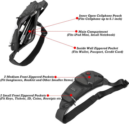 Versatile Crossbody Chest Bag for Hands-Free Convenience