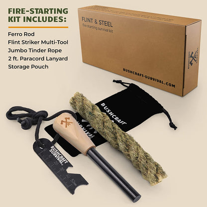 Ferro Rod Fire Starter Kit