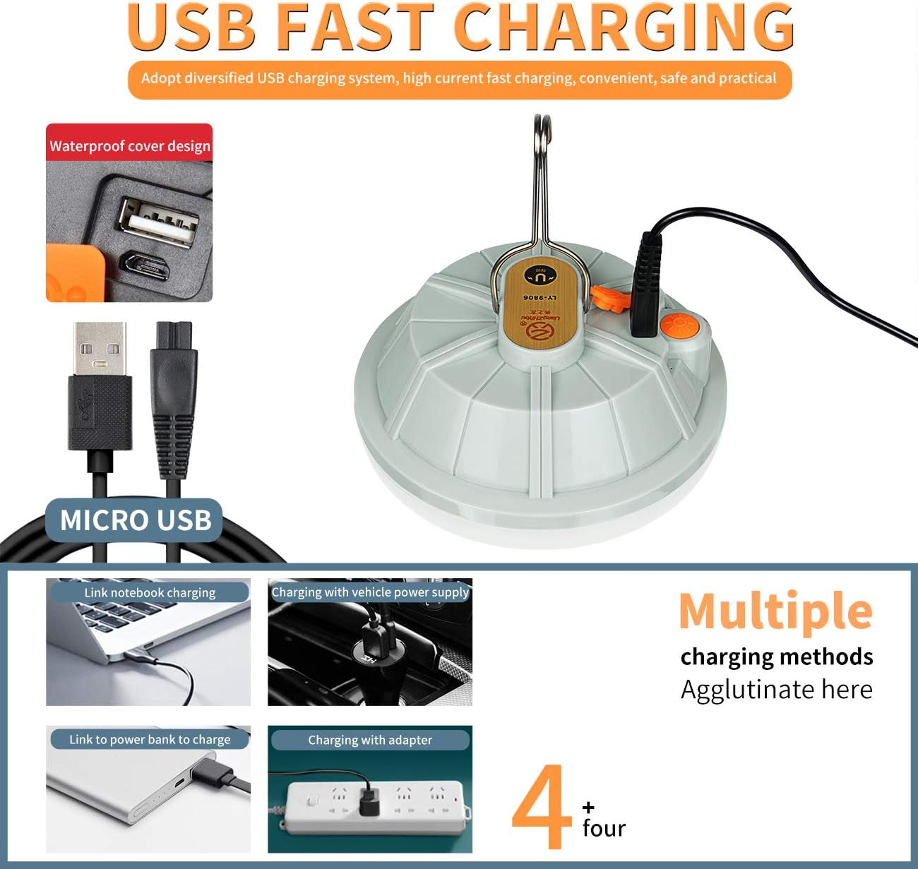 4pc Rechargeable Flashlights