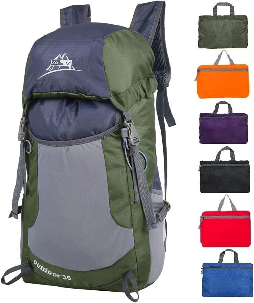 Versatile 35L Foldable Backpack for Adventure and Travel