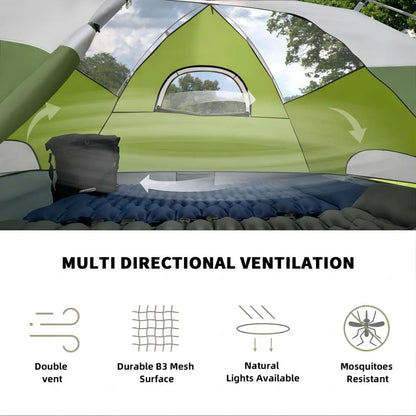 Lightweight Waterproof 2-Person Camping Tent - Perfect for Outdoor Adventures, Only 5 lbs!