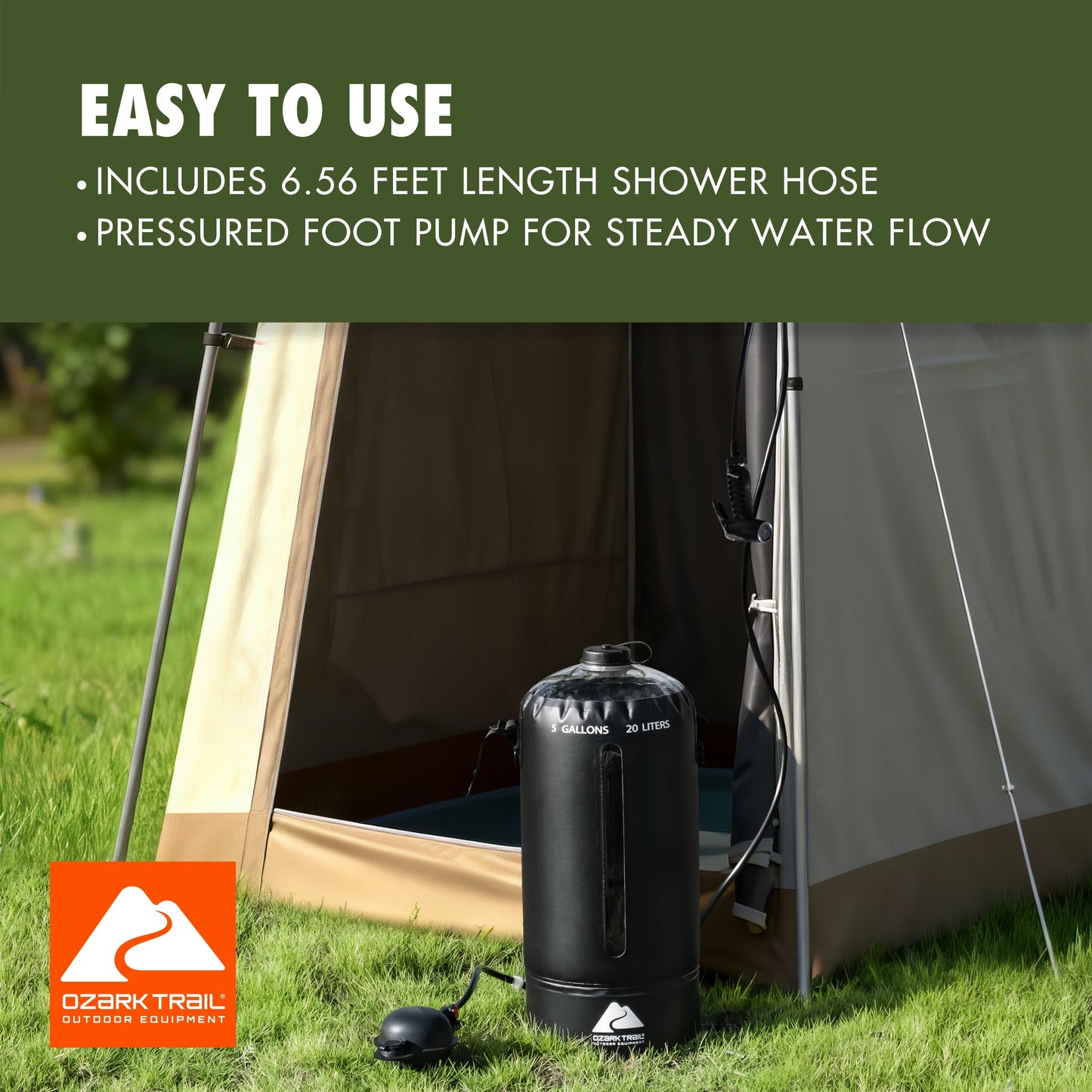 5 Gallon Portable Pump Shower