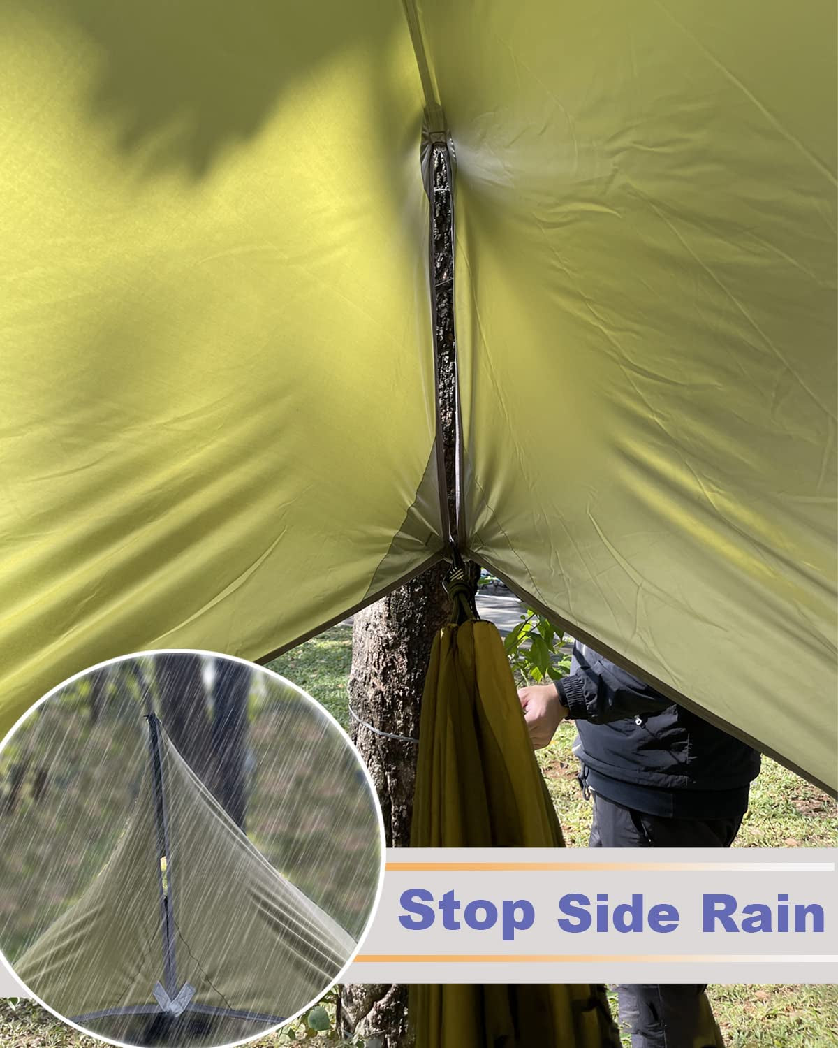 Ultimate Portable Camping Hammock - 2-Person Tent with Bug Net & 10ft Straps for Outdoor Adventure!