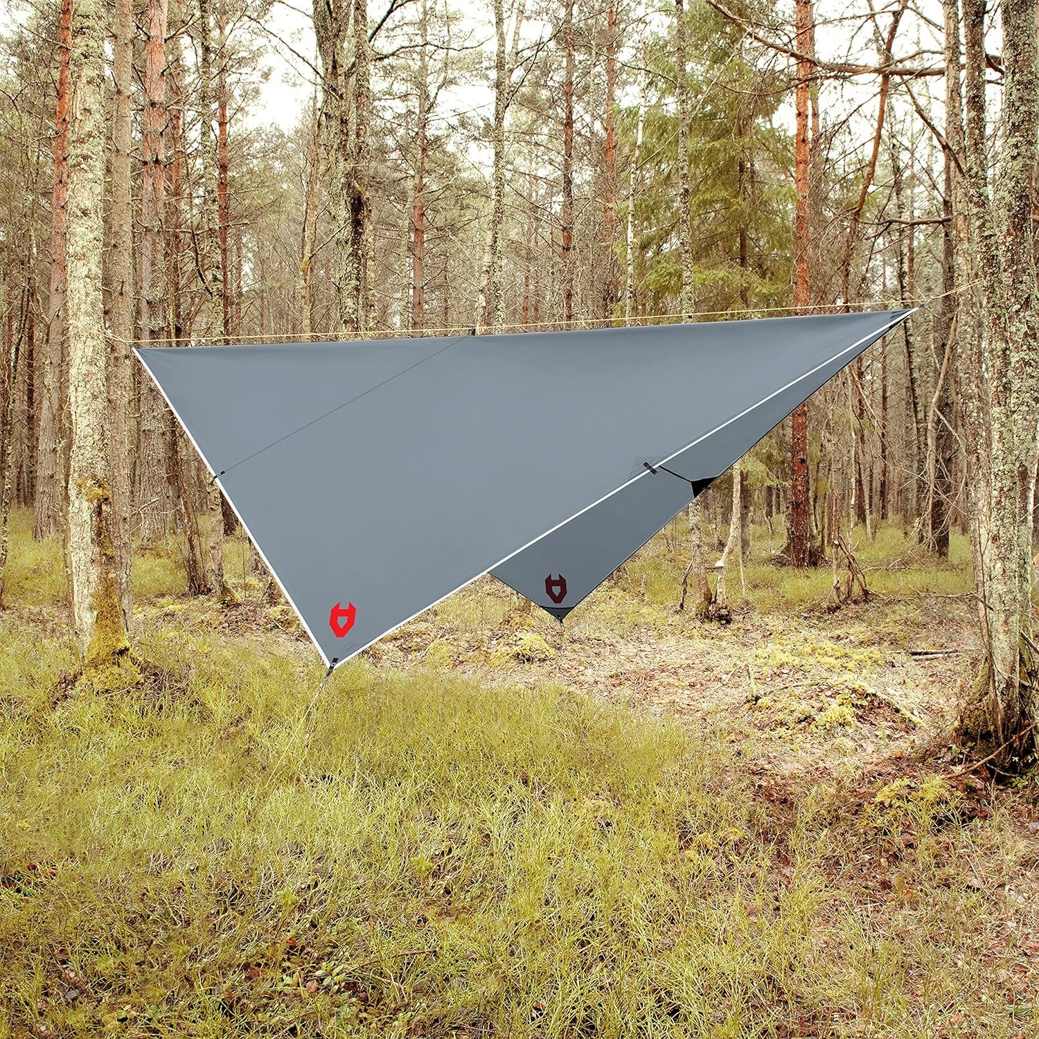 Ultimate 10X10 Waterproof Camping Tarp - Lightweight Survival Shelter & Versatile Hammock Cover - Includes Survival Bracelet - Available in Multiple Colors