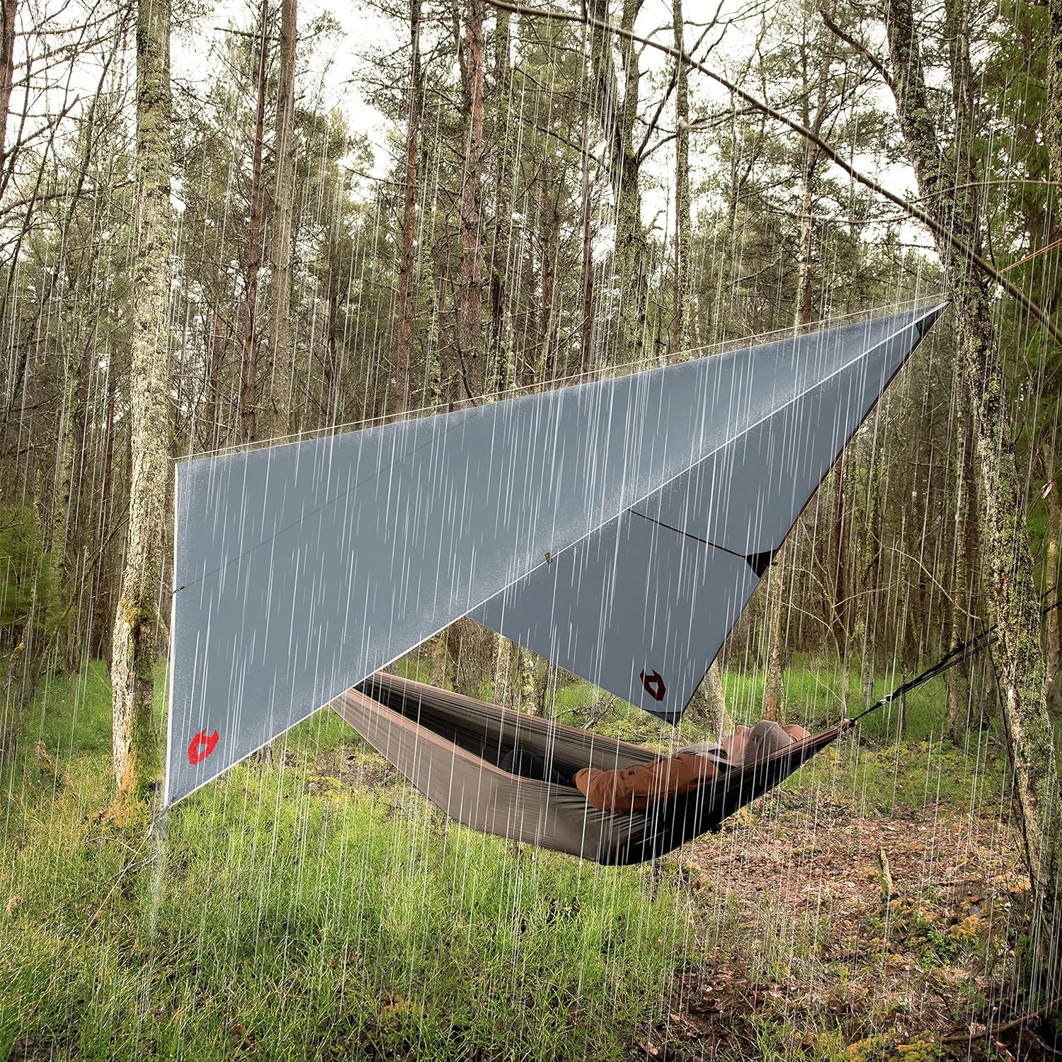 Ultimate 10X10 Waterproof Camping Tarp - Lightweight Survival Shelter & Versatile Hammock Cover - Includes Survival Bracelet - Available in Multiple Colors