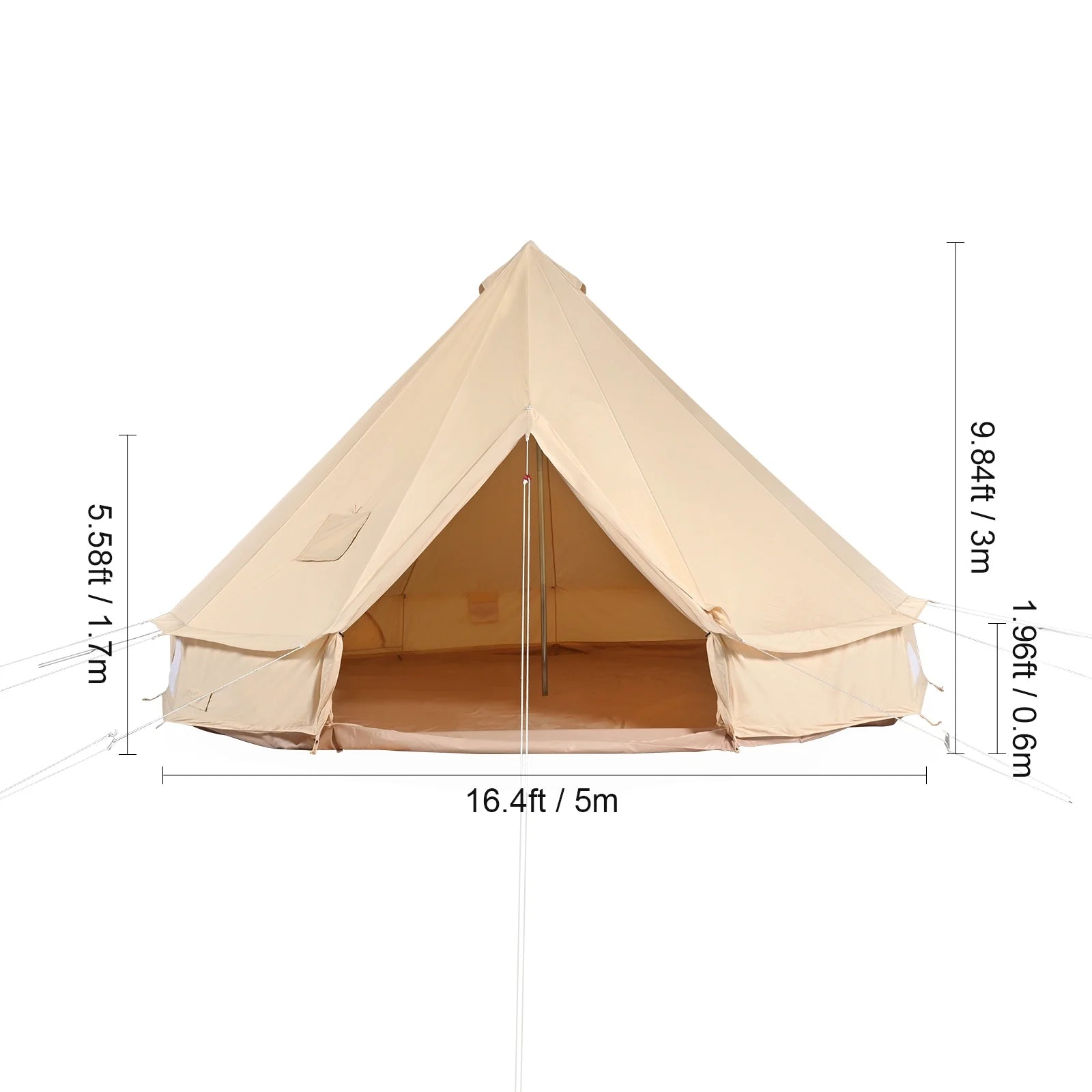 All-Weather Camping Tent with Convenient Stove Jack