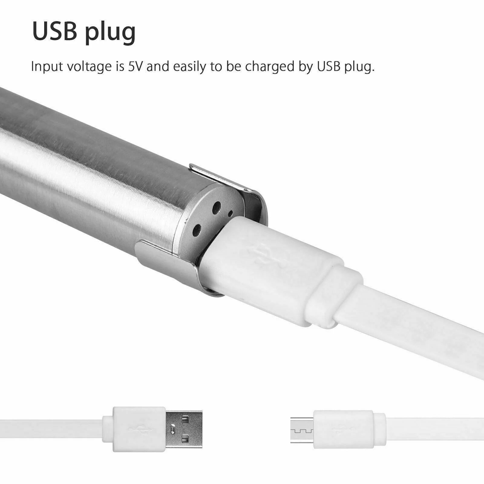 5" LED Rechargeable Mini Tactical Flashlight