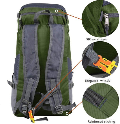 Versatile 35L Foldable Backpack for Adventure and Travel